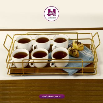 سینی مستطیل کوچک طلایی F12