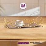 سینی پذیرایی کلاسیک بزرگ طلایی