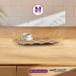 سینی پذیرایی کلاسیک کوچک طلایی
