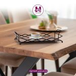 سینی پذیرایی کلاسیک کوچک مشکی