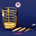 جاقاشقی کف چوب گرد طلایی