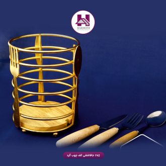جاقاشقی کف چوب گرد طلایی